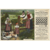 Schwedische Tracht - Graepelsieb / Traditional Costume (Vintage PC ~1920s/1930s)