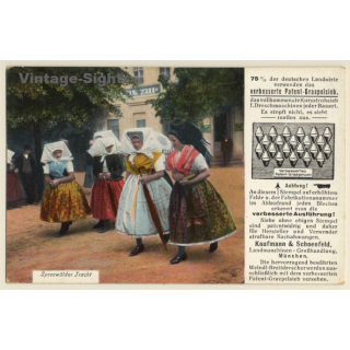 Spreewälder Tracht - Graepelsieb / Traditional Costume (Vintage PC ~1920s/1930s)