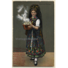 Thüringen: Frau In Tracht / Traditional Costume (Vintage PC 1912)