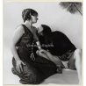 Erotic Study: Semi Nude Female Couple / Lesbian INT (Vintage Photo KORENJAK 1970s/1980s)