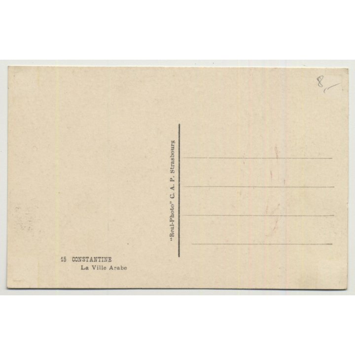 Algier / Constantine: La Ville Arabe (Vintage Photo PC B/W C.A.P.)