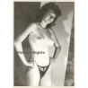 Natural Slim Nude Standing / Panties (Vintage Photo GDR ~1980s)