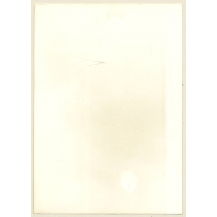 Slim Happy Nude Standing / Curtains (Vintage Photo GDR ~1980s)