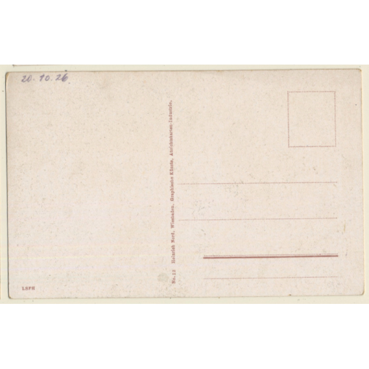 Frankfurt Am Main / Germany: Goetheplatz Mit Gutenbergdenkmal (Vintage PC 1920s)