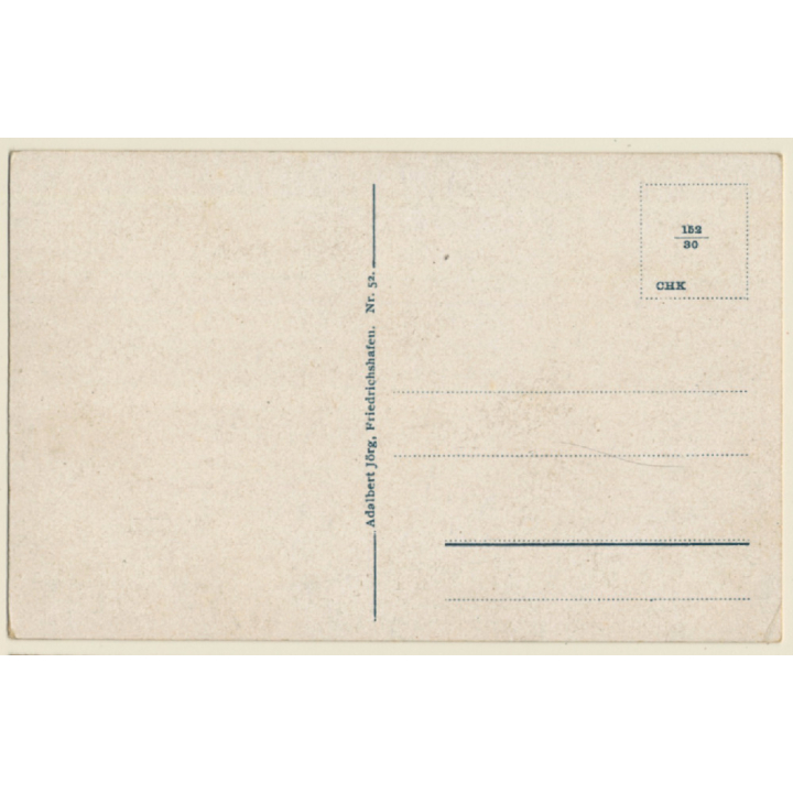 Friedrichshafen / Germany: Aerial View - Port - Lake Of Constance (Vintage PC ~1920s)