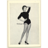 Pin-up Girl *4 / Black Body - Wasp Waists (Vintage Trading Card ~1950s)