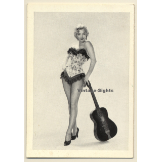 Pin-up Girl *6 / Short Costume - Guitar (Vintage Trading Card ~1950s)