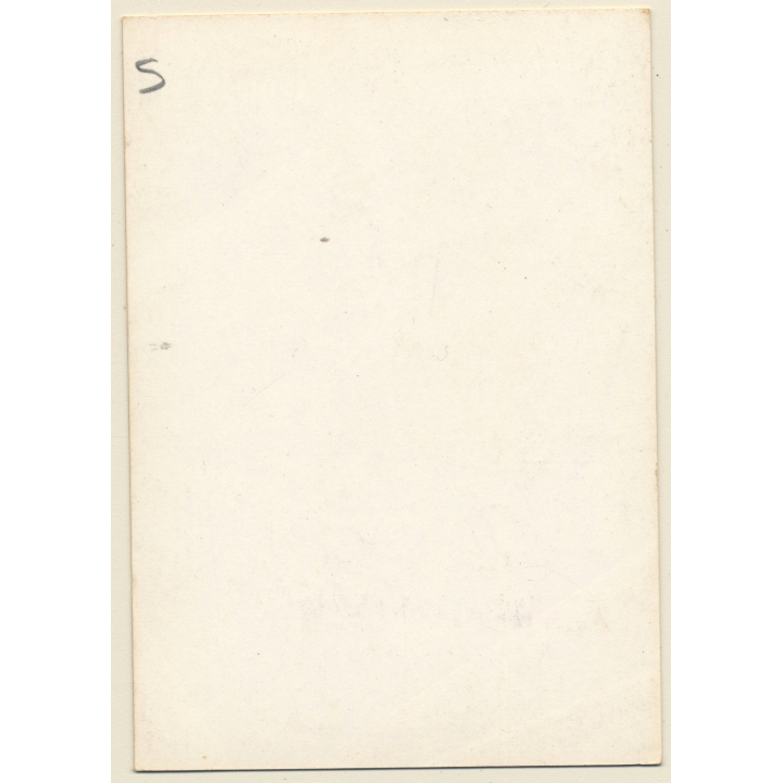 Pin-up Girl *8 / Swimsuit - Sitting (Vintage Trading Card ~1950s)