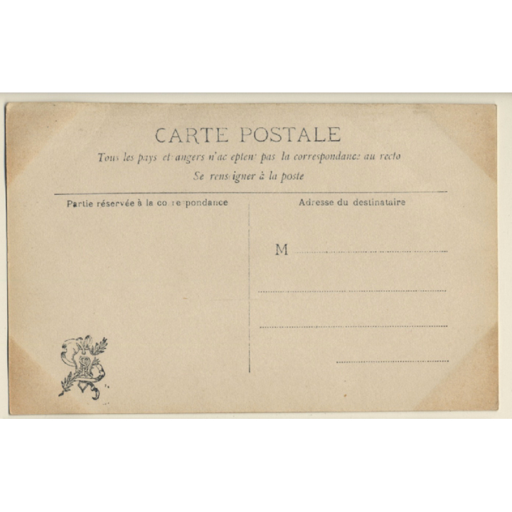 Henri Courselles-Dumont: Le Lion Amoureux - Salon 1905 / Nude Art (Vintage RPPC)