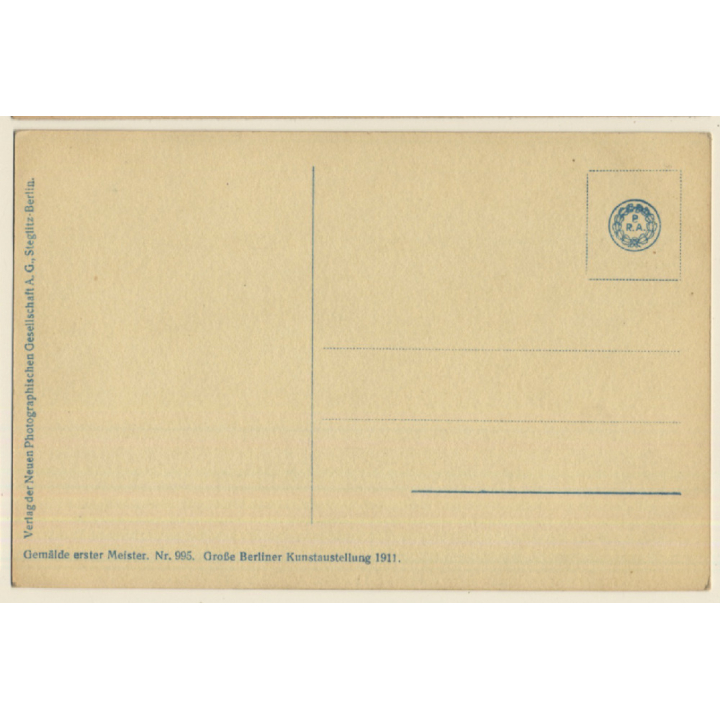 Oskar Popp: Adam Und Eva / Erotic Drawing - Nude Art (Vintage RPPC 1910s/1920s)