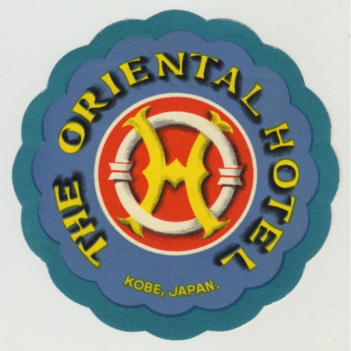 The Oriental Hotel - Kobe / Japan (Vintage Luggage Label)