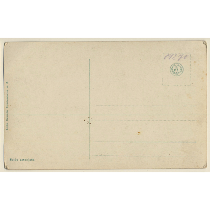 G. Lapjenko: Susanna Im Bade Nude Art (Vintage RPPC ~1910s/1920s)