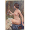 M. Everart: Jeune Femme Au Miroir - Salon De Paris / Nude Art (Vintage PC ~1910s/1920s)