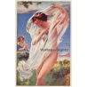 C.A. Lenoir: Danseuse De Pompei - Salon De Paris / Nude Art (Vintage PC ~1910s/1920s)