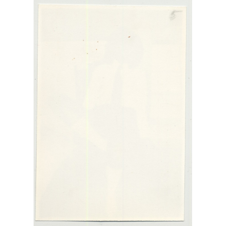 Woman In School Uniform Teases Camera / Socks (Vintage Photo B/W ~ 1980s)