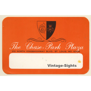 Saint Louis / USA: The Chase Park Plaza Hotel (Vintage Luggage Label)