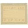 Oxford / UK: Isis Hotel (Vintage Luggage Label)