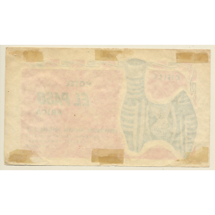 Arica / Chile: Hotel El Paso (Vintage Luggage Label)