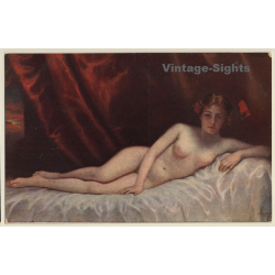Otto Lingner: Aktstudie / Erotic Art (Vintage Artist PC ~1910s/1920s)