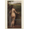 S. Glücklich: Quellnymphe / Erotic Art (Vintage Artist PC ~1910s/1920s)