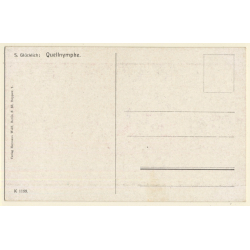 S. Glücklich: Quellnymphe / Erotic Art (Vintage Artist PC ~1910s/1920s)