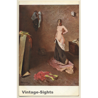 Prof. Hugo Frhr. Von Habermann: Das Modell / Erotic Art (Vintage Artist PC ~1910s/1920s)