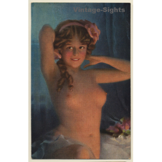 Artistic Nude / Erotic Art (Vintage Artist PC ~1910s/1920s)