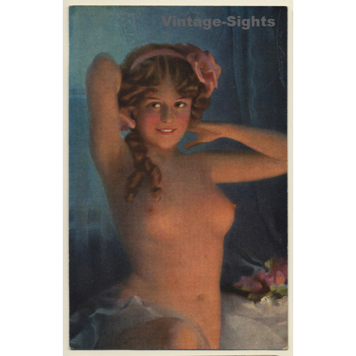 Artistic Nude / Erotic Art (Vintage Artist PC ~1910s/1920s)