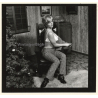 Erotic Model Candy Vaughan Undresses*3 / Bra (Vintage Contact Sheet Photo 1972)