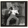 Erotic Model Candy Vaughan Undresses*4 / Flashing Boob (Vintage Contact Sheet Photo 1972)