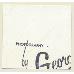 Erotic Model Candy Vaughan Undresses*8 / Panties - Butt (Vintage Contact Sheet Photo 1972)