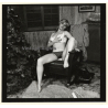 Erotic Model Candy Vaughan Undresses*9 / Bra - Boobs (Vintage Contact Sheet Photo 1972)