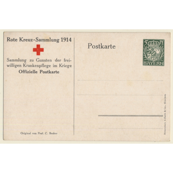 Prof. C. Becker: Rote Kreuz Sammlung 1914 (Vintage Postal Stationery)