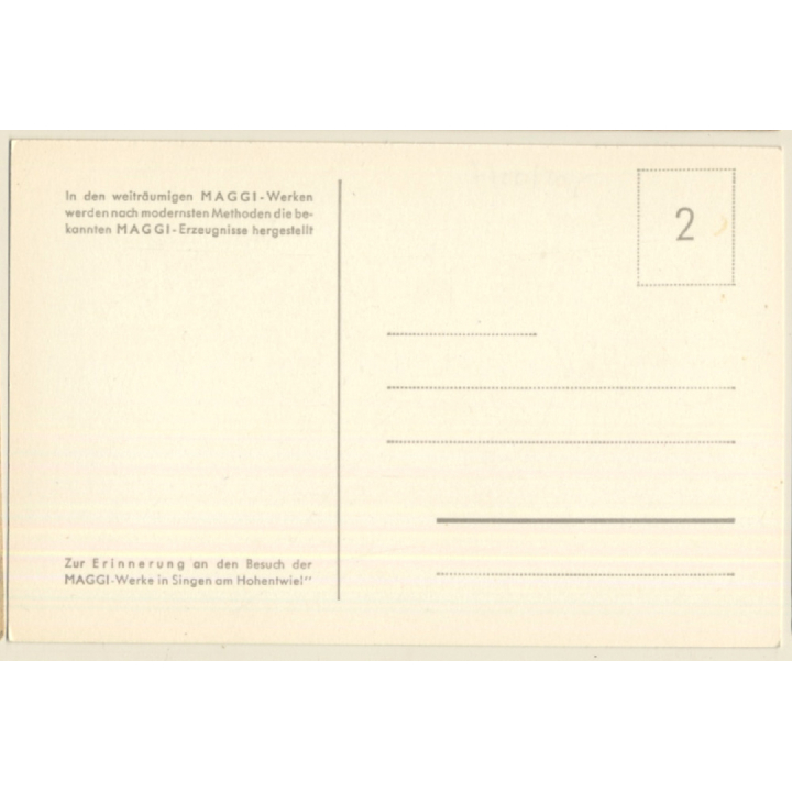 Singen Hohentwiel / Konstanz: Luftaufnahme Maggi Werke (Vintage RPPC 1950s)