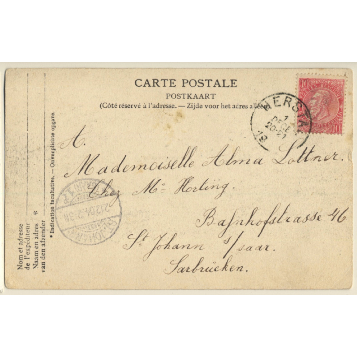 Herstal - Liège / Belgium: Château Rouge (Vintage PC 1904)