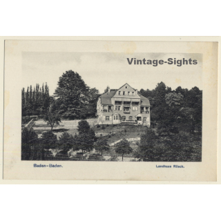 Baden-Baden / Germany: Landhaus Rösch (Vintage PC ~1910s/1920s)