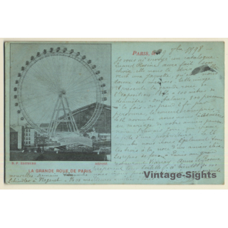 France: La Grande Roue De Paris (Vintage PC 1898)