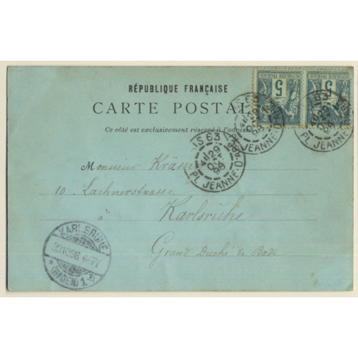 France: La Grande Roue De Paris (Vintage PC 1898)