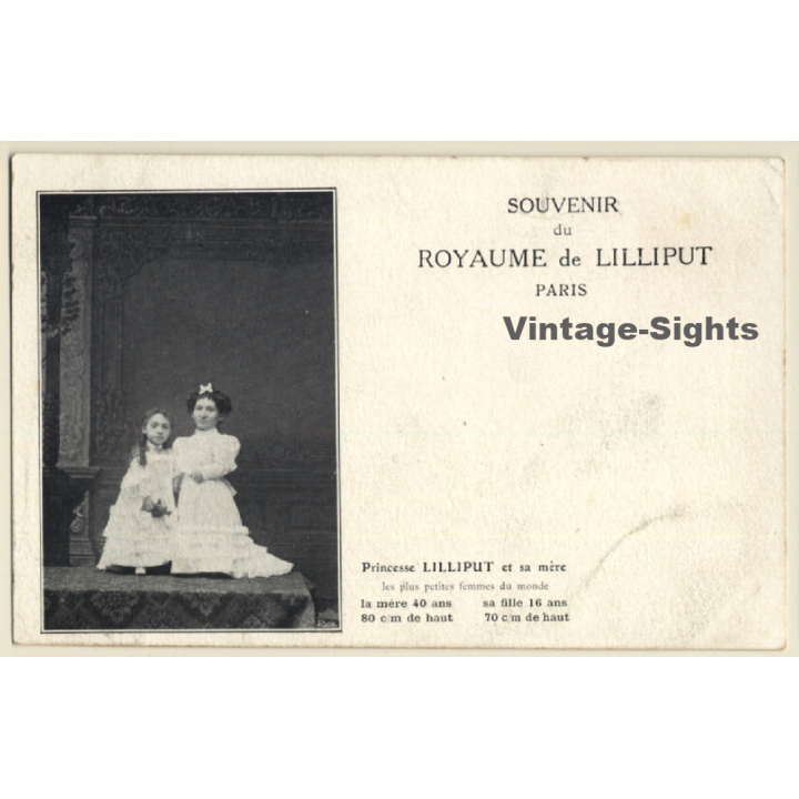 Paris: Souvenir Du Royaume De Lilliput / Human Zoo (Vintage PC ~1910s)
