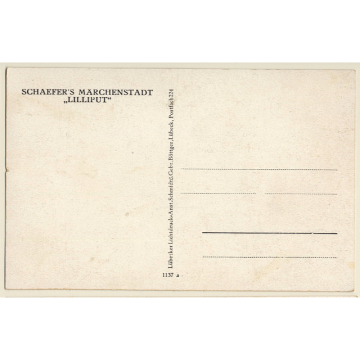 Schaefer's Märchenstadt Lilliput / Human Zoo (Vintage PC ~1940s)