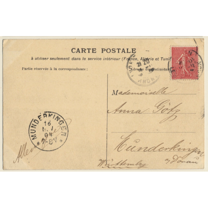 Lyon: La Gare D'Eau De Vaise / Les Moulins (Vintage PC 1904)