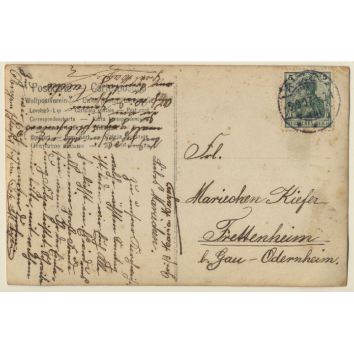 Group Of Ladies Wearing Victorian Costumes & Hats / Bonnet (Vintage RPPC 1907)