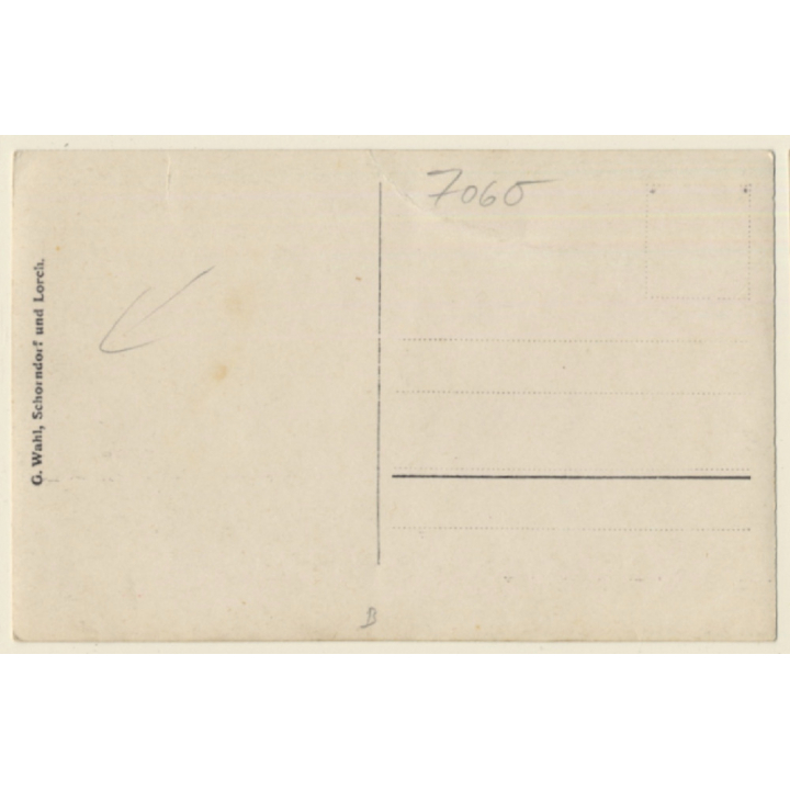 Ostalbkreis: Paare In Traditioneller Tracht / Welsh Hat (Vintage RPPC ~1910s/1920s)