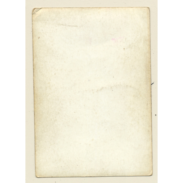 Brunette Nude Standing On Rock / Pin-up (Vintage Photo ~1950s)