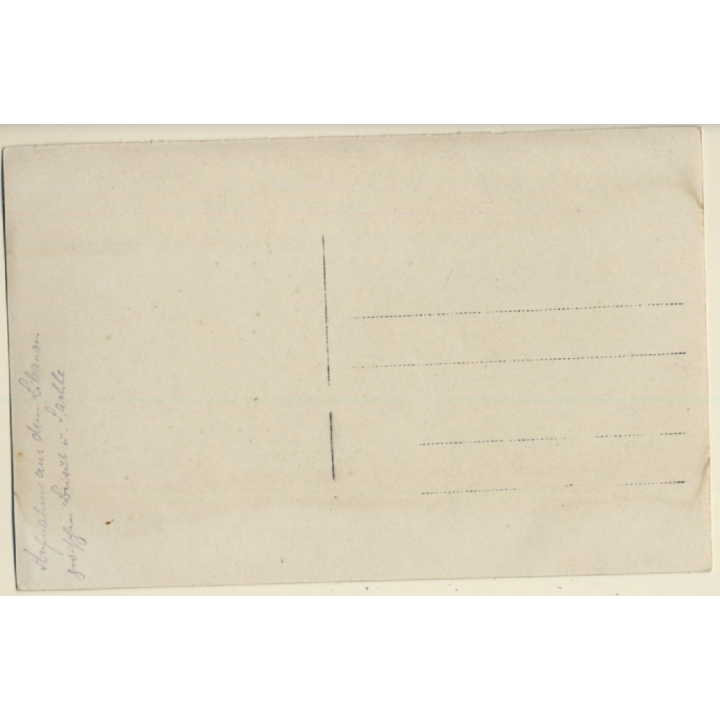 Lebanon: Mountain Village Between Beirut & Sahlé (Vintage RPPC ~1910s/1920s)