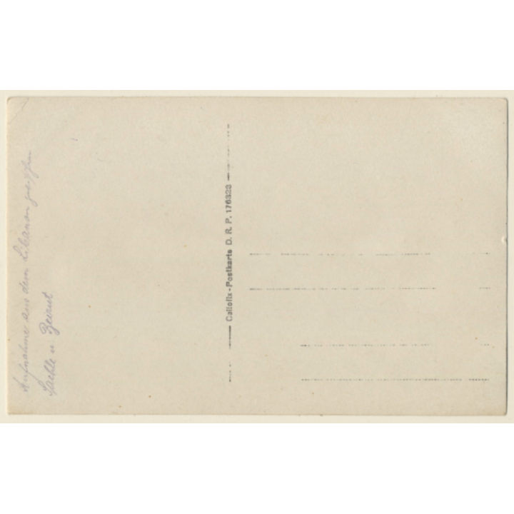 Lebanon: Mountain Village Between Sahlé & Beirut (Vintage RPPC ~1910s/1920s)