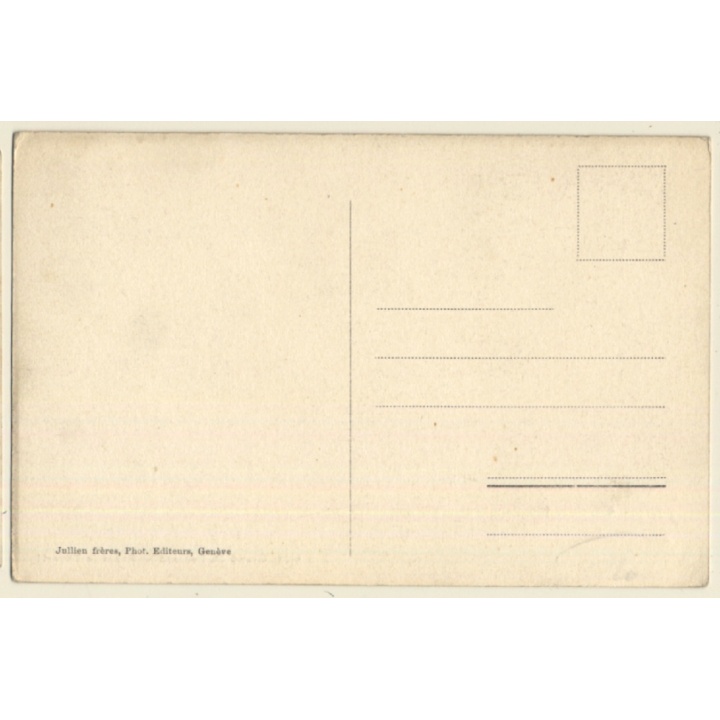 Grand St. Bernard - Avant Le Départ / Mönch & Bernhardiner (Vintage PC ~1920s)