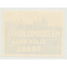 Hotel Metropol Hotel Zlata Husa - Praha (Prague) / Czech Republic (Vintage Luggage Label)
