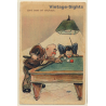 Billard / Carambol: Quel Naso Mi Cofonde (Vintage PC 1947)