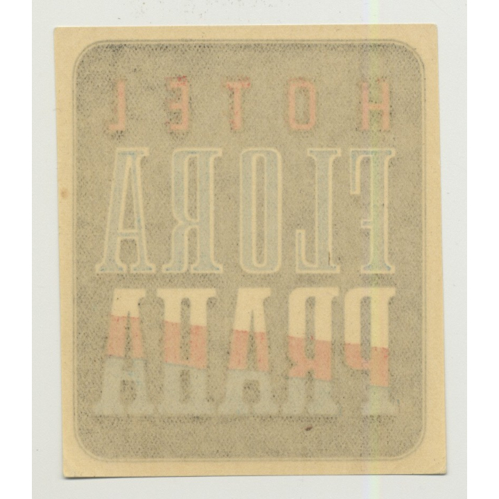 Hotel Flora (2) - Praha (Prague) / Czech Republic (Vintage Luggage Label)